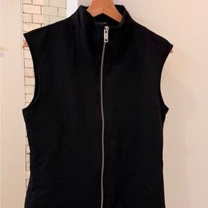 Black Zip-Up Zara Top